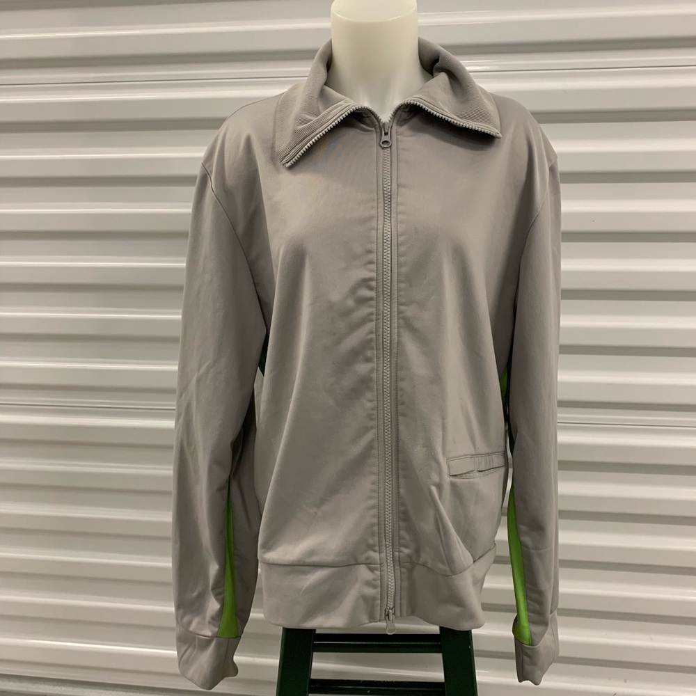 Calvin Klein Jeans grey & lime green windbreaker